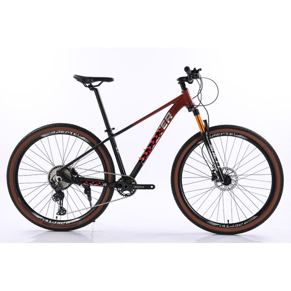 Aluminium Alloy Hollow Crankset Bicycle with SHIMANO Hydraulic Brake and Wire-controlled Air Lockable Fork