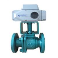 Valva de esferas elétricas de flúor de tipo V de aço inoxidável FEP com ligação de flange