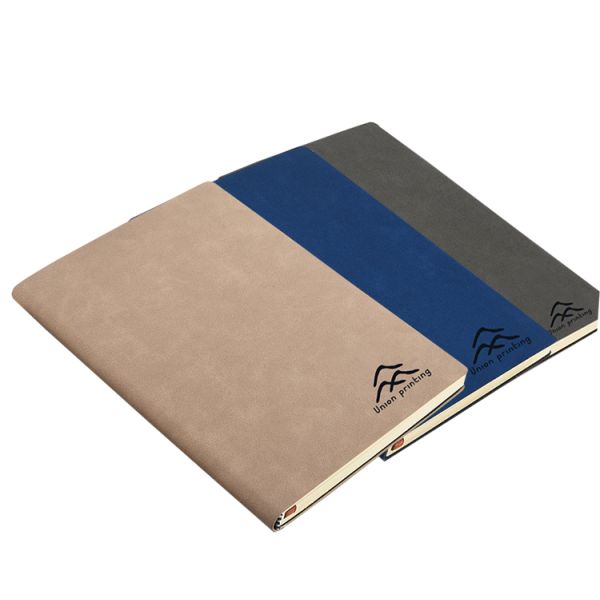 PU Leather Hardcover Journal Printing With Heat Pressing Logo