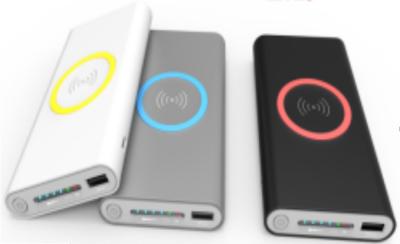 High Quality Fast Charge 10000mAh Portable Qi  Wireless charging Power Bank