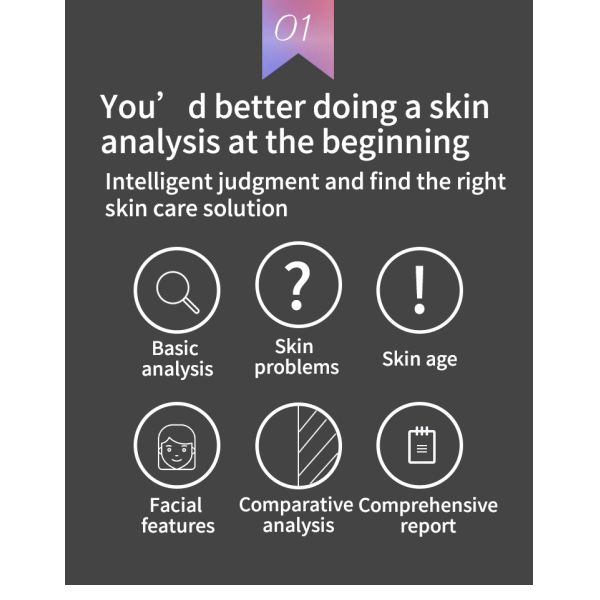 EU Plugs Portable Wifi Ipad Version 3d Skin Scanner Analyzer for Allergic Skin Test