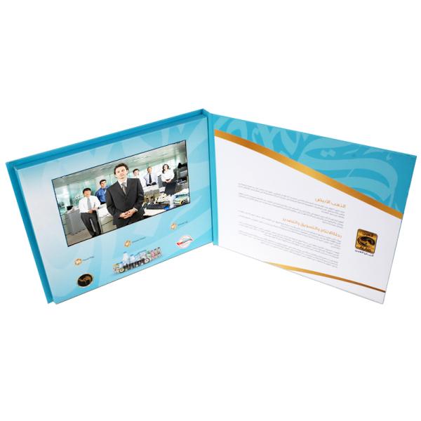 Economy Advantage LCD Video Book Perfect Business Gift with 600Amh-6000Amh Battery Capacity