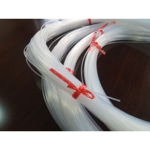 30Mpa Tensile Strength 90 Shore A Hardness Clear PTFE Tubing Polyurethane Hose ID1mm OD2mm 100m