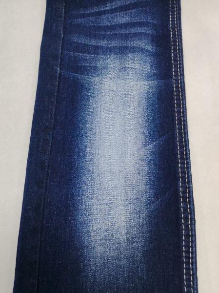 75% de coton de bonne qualité Twill Style High Spandex Denim Tissu fourni en peu de temps JSD3021-1 Pour les jeans