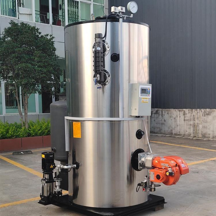 200kg/H Vertical Natural Gas LPG Fire Tube Steam Boiler Stainless Steel Shell