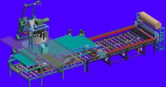 Cadena de producción artificial automática de la losa de la piedra del cuarzo, máquina de fabricación de mármol artificial