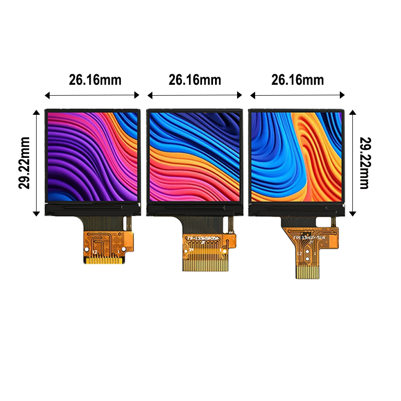 1. 30 inches, driven by ST7789, round TFT high-definition display panel, bare screen, 12/24 pins, available in soldered or plug-in type