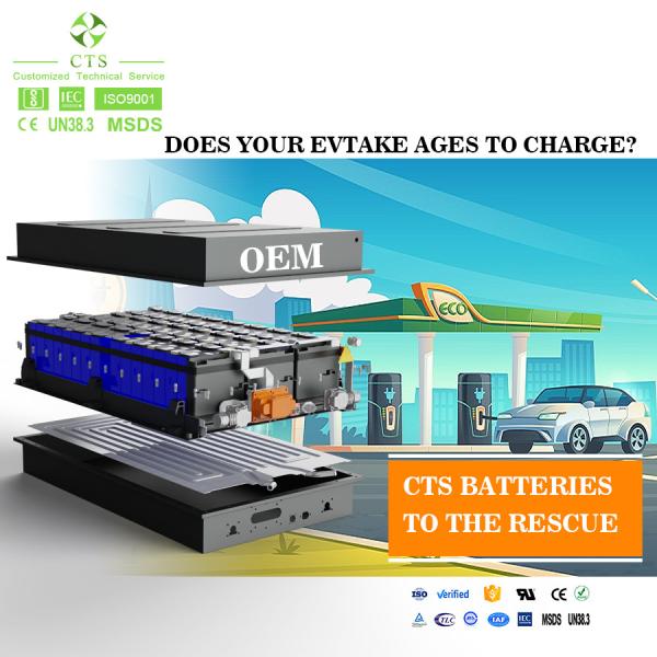 CTS Lithium-Ion EV Battery Pack 614.4V 100kWh 200kWh with Cooling and Heating System