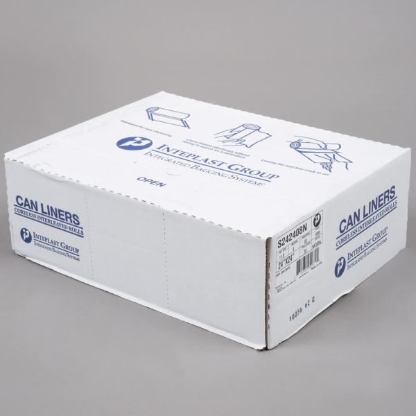 Black HDPE Plastic Garbage Bags 110L 10 Micron Gravure Printing 30