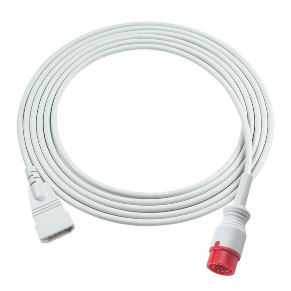 Cable de extensión del adaptador IBP de Zoncare 8pin a Edward Argon BD Abbott BB PVB Utah Medex conector Mindray
