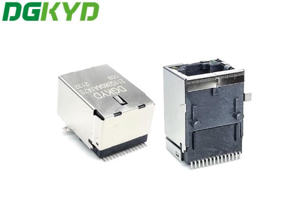 O gigabit protegido interface de rede de DGKYD211Q380AA1A7S009 SMD 6U RJ45 integrou o filtro