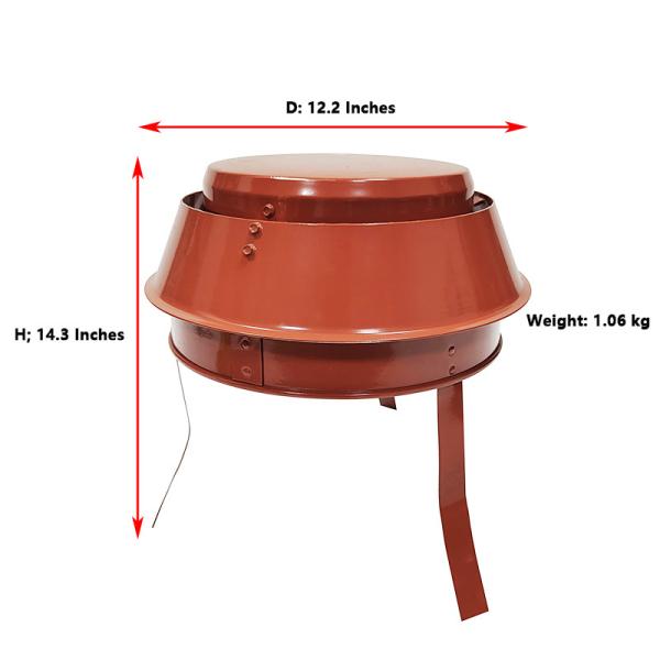 stainless Stamping Hanging Pot Chimney Flue Rain Caps Outside Mount