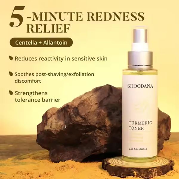 Tónico facial de cúrcuma producto cosmético OEM Vitamina C Cosméticos ODM