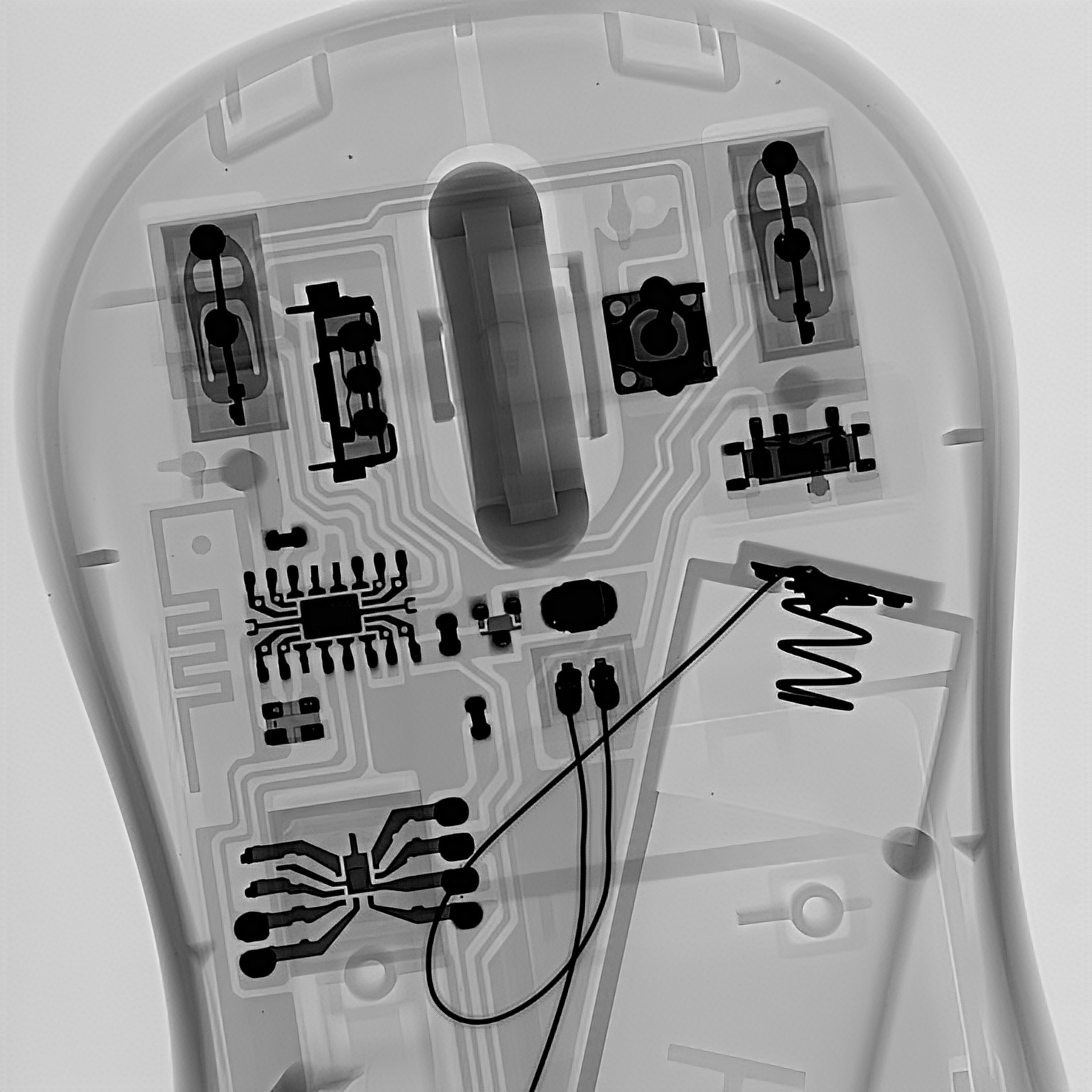Clear Inner Structure Scanning Mouse Scroll Wheel Defect Inspection X-ray AX9100max Unicomp