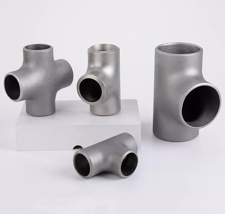 Titanium Alloy ASTM Ti-2Al-2.5Zr Long Radius  90 Degree Elbow Pipe Fitting PE/BE Tee