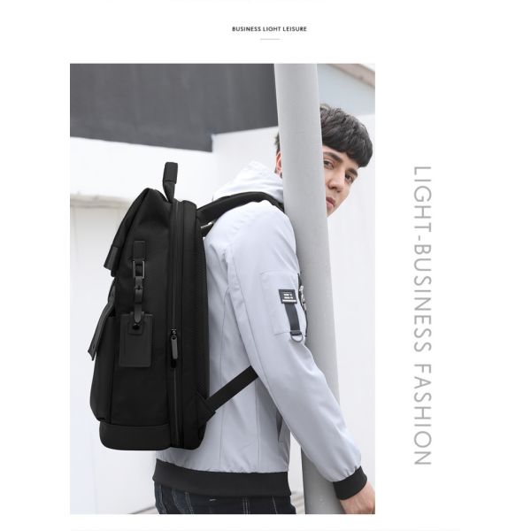 Male Daily Used Waterproof Smart Backpack 20-39 Litre Wear Resistance