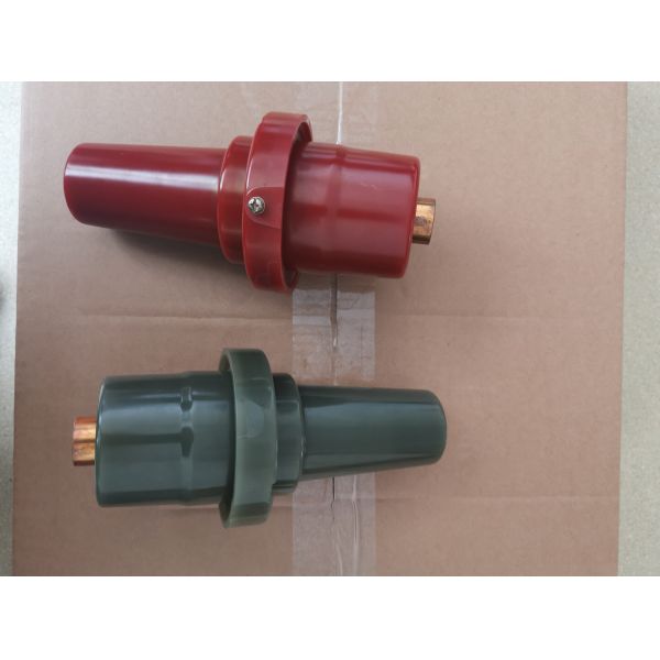 202mm European Plug In Epoxy Resin Bushing with SF6 Switchgear cable components