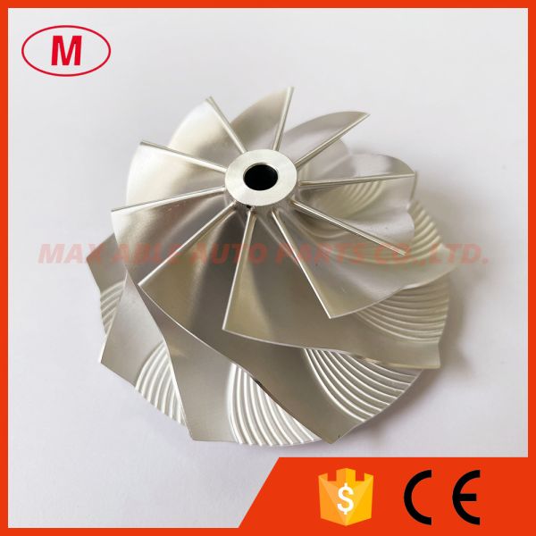 GT15-25 47.84/66.00mm 10+0 blades high performance Turbo Milling/aluminum 2618/billet compressor wheel
