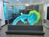Parede video 55inch autônomo da exposição transparente da propaganda de tela táctil de OLED