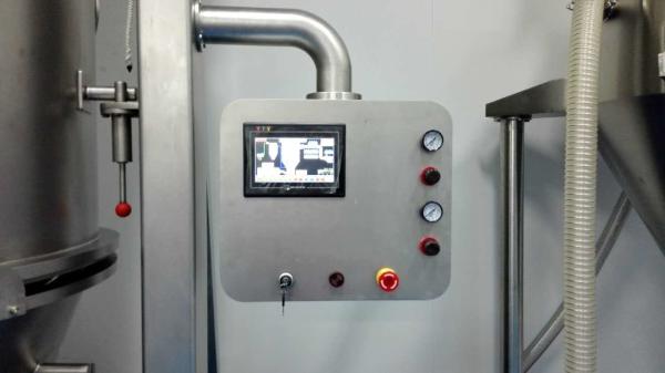 SUS304 SUS316  Ibuprofen Fluidized bed granulator for granulator machine for  VC supplements