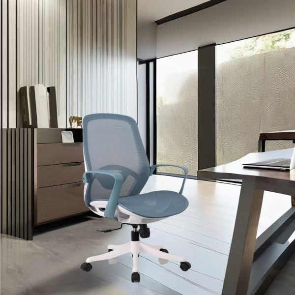 Modern Office Staff Chair High Back Mesh Swivel Ergonomic Chair For Big Person