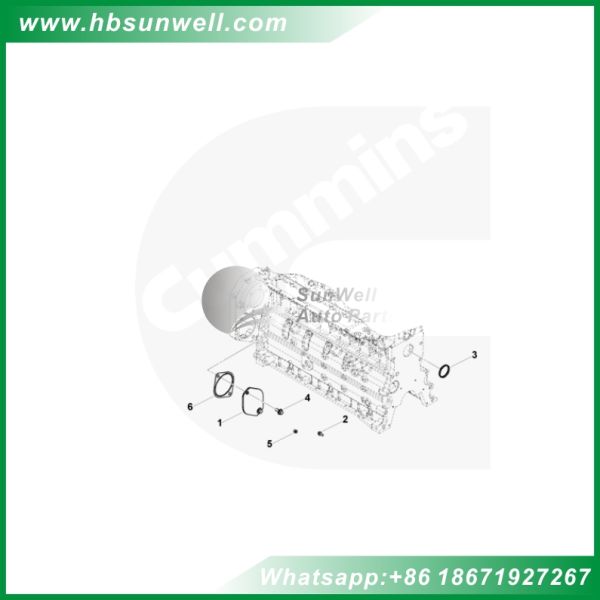 Air compressor cover 4942479 for Cummins 6BT diesel engine parts