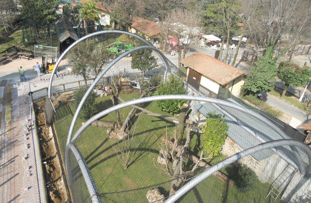 Flexible Zoo Animal Enclosure Stainless Steel Pacting Resistant