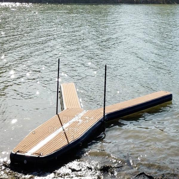 High Quality Y Shape Floating Jetski Dock Platform Inflatable Y Pontoon Jet Ski Boat Dock