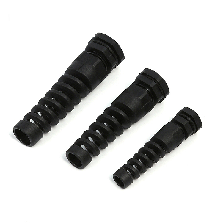China manufacturer Nylon PA66 spiral cable glands with ISO9001 CE ROHS certification