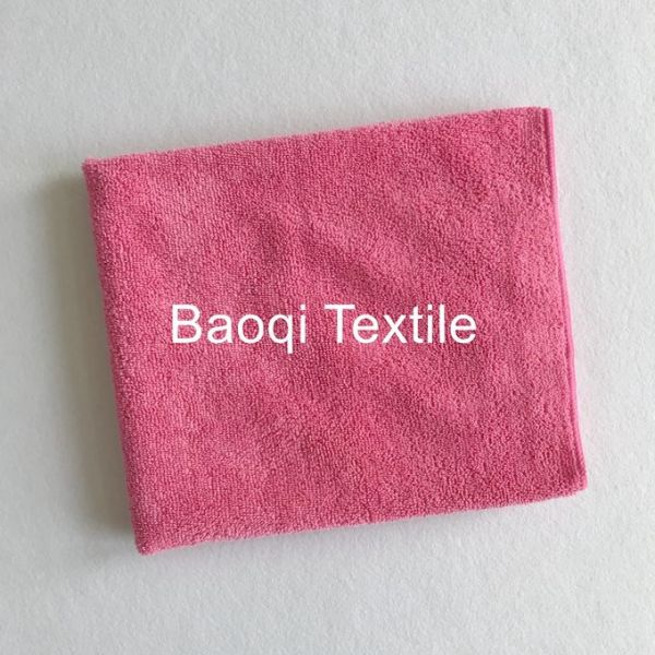 Chinese blue small size microfiber towel polyester cleaning towel/China wholesale microfiber towel for car cleaning