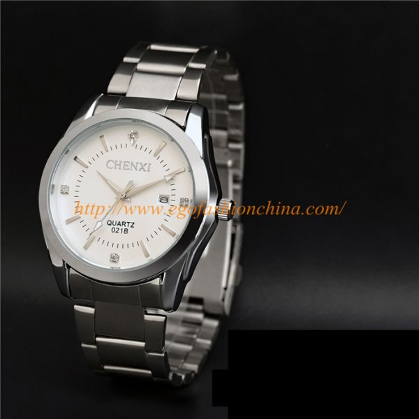 021B Couple Watches Women Watch Men Watch Stainless Steel Quartz Watch Roman Wristwatch