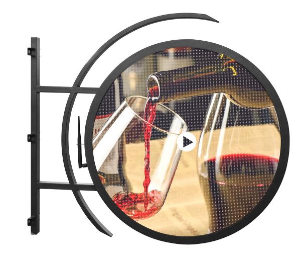 P4 2 Sided Aluminum Profile Waterproof LED Screen For Logo And Brand Display