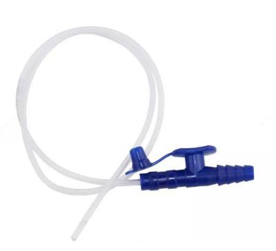 CE Approved Medical Disposable Suction Catheter With T Type Connector Color Code Suction Tube