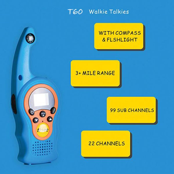Hands Free Children's AAA Batteries Walkie Talkie Toy