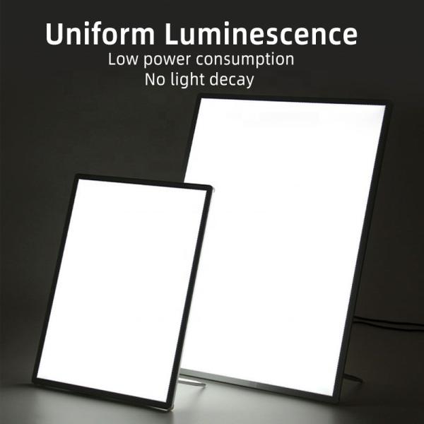 Fonte de luz LED Alumínio quadro de cartaz Snap Ultra fina publicidade Metal Iluminação Light Box
