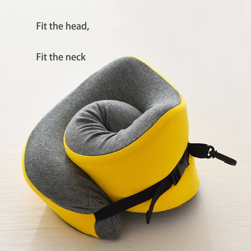 Advanced Memory Foam Travel Airplane Rest Pillow Neck Support Pillow for Long Flights