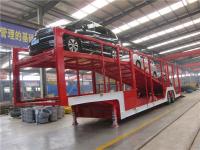 Reboque de dois eixos, de pernas de aterragem de dupla velocidade, para transporte de veículos