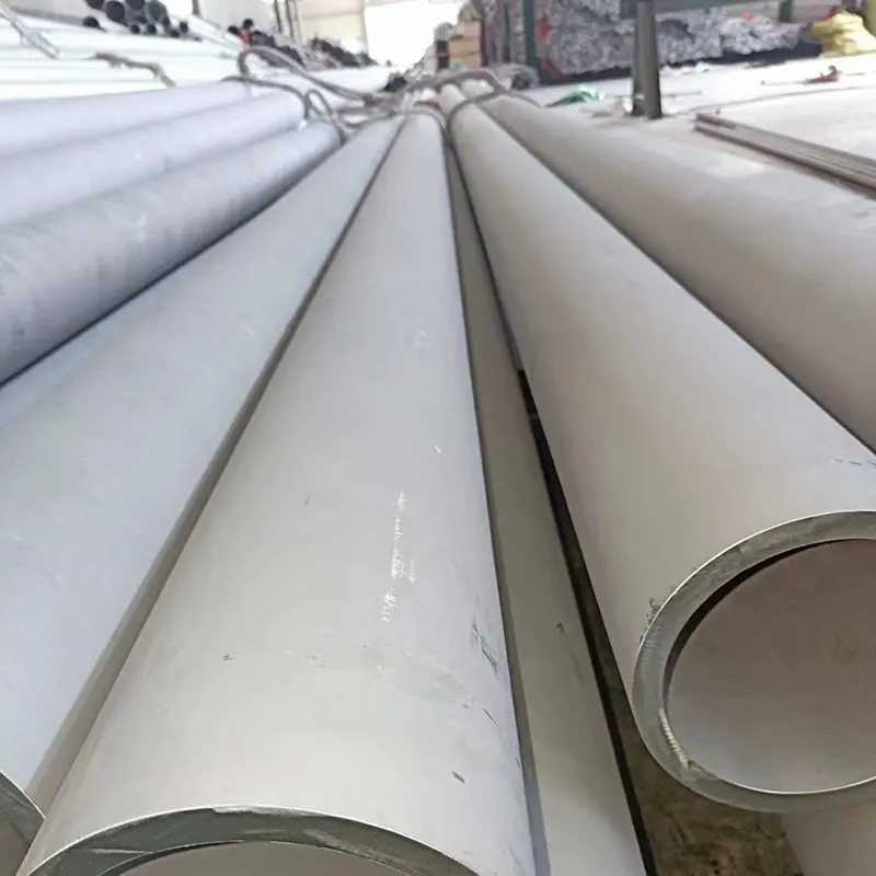 Large Diameter Stainless Steel Tube Hairline Finish Spiral Welded Tube Cold Drawn SS201