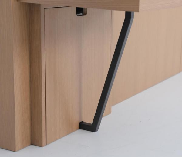 King Headboard With Two Attached Nightstands