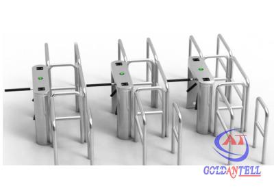 Bi Directional Ir Sensor Tripod Turnstile Gate Waist Height For Subway Station