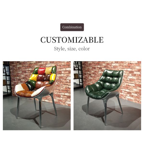 Nidea #8886 Aviator Industrial Retro Chairs Sofa  Lounge Personalization Pub Club Studio Furniture Luxury Chair Sandalye Living Room