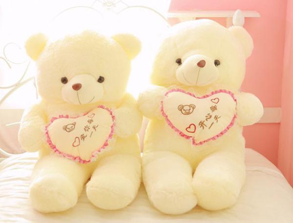 holding heart teddy bear, china plush toy animals, animal teddy bears