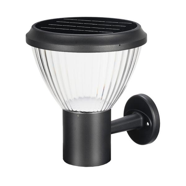 Modern Outdoor IP65 Garden Solar Wall Light Warm White LED Induction Wall Lamp