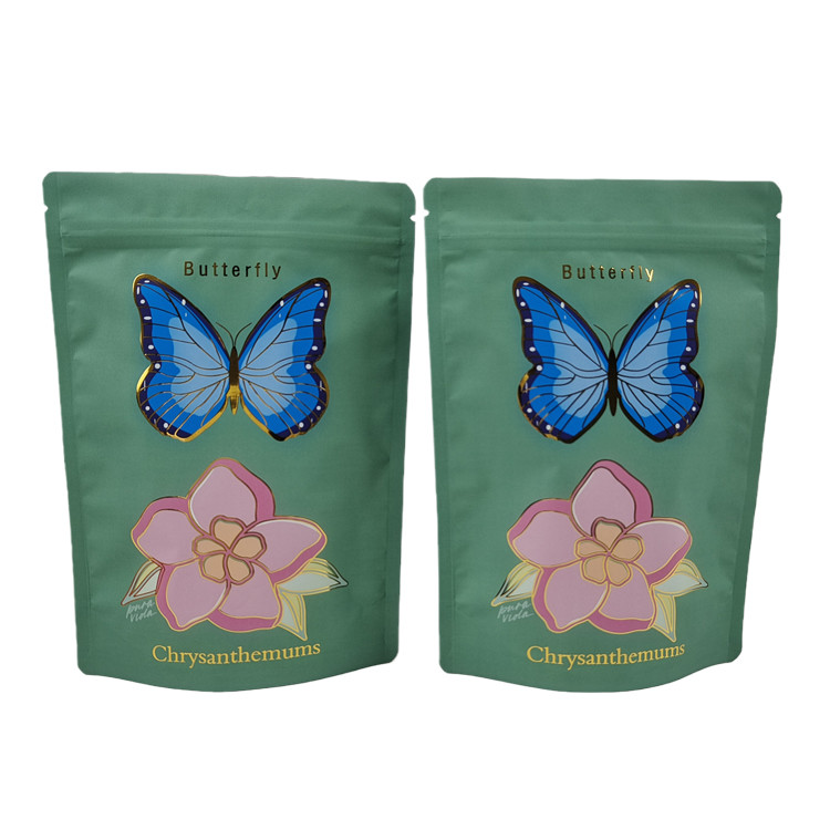 Bolsa Mylar Soft Touch fornecida por fábrica com Spot UV Bolsas Mylar personalizadas refeitáveis para pó de especiarias