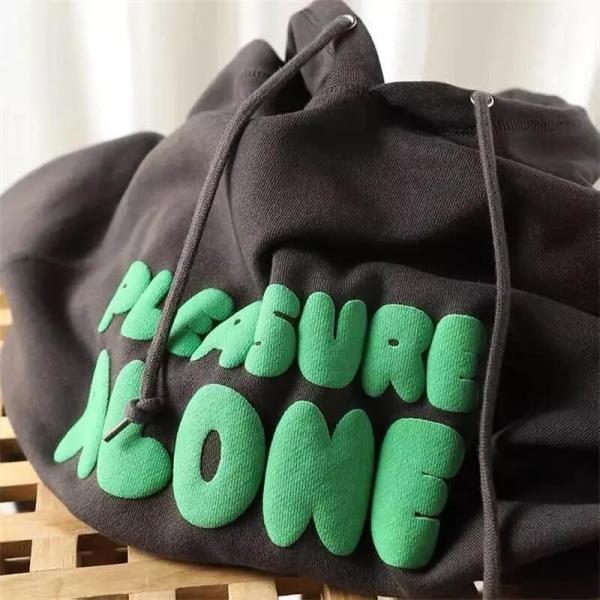                  Custom Streetwear Hip Hop 100% Cotton Heavy Weight Puff Print Hoodie Pullover 3D Puff Printing Sweatshirts Hoodies for Men             