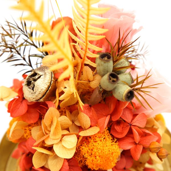 Customized Preserved Preserved Rose Glass Dome Home Decorative Christmas Gift