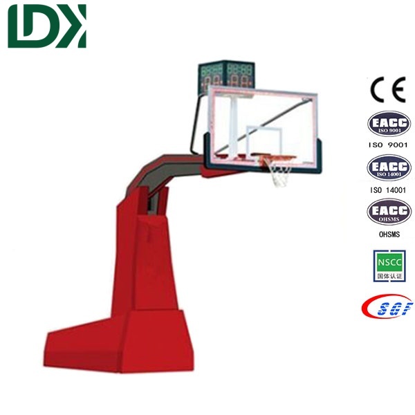 Tempered Glass Basketball Hoop Backboard Hydraulic Match Basketball System
