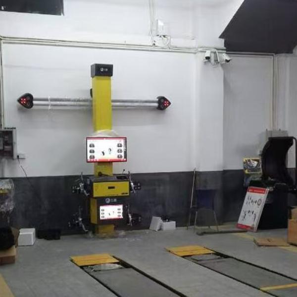 Máquina de alineación de ruedas Sunshine con control de computadora y cámara de 4 piezas, soporte multilingüe, máquina de alineación de cuatro neumáticos, máquina de alineación de ruedas portátil
