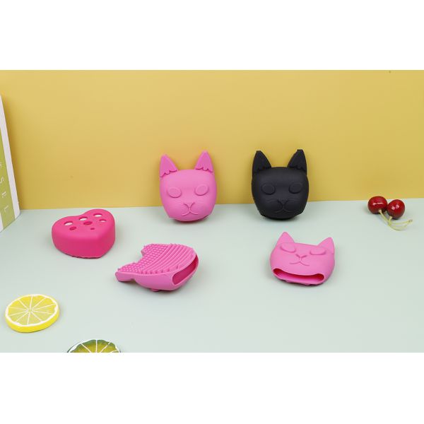 Face Cleansing Facial Brush Cat Silicone Brush Cleaner