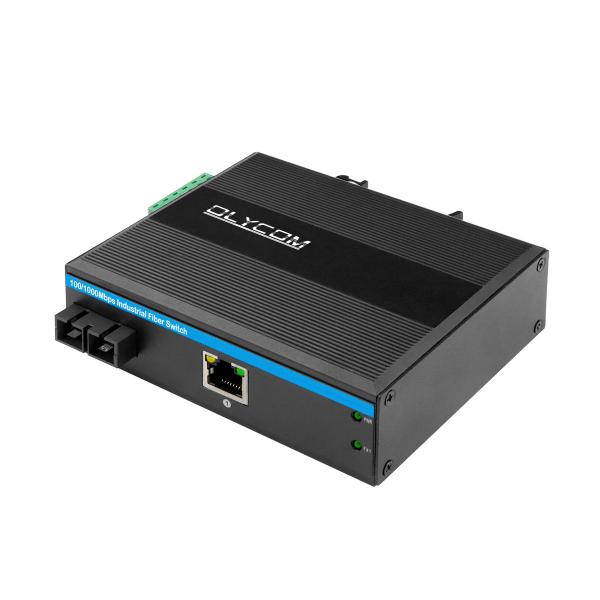 Fibra industrial do duelo do conversor dos meios dos ethernet da transmissão do conector 60km do SC a Rj45